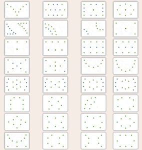 Расположение точечных светильников
