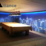 Натяжные стены